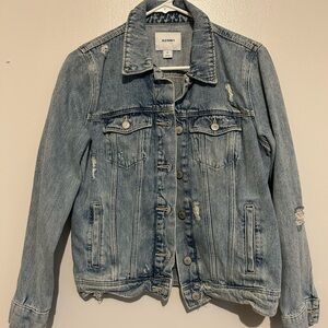 Old navy distressed Jean jacket